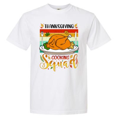 Thanksgiving Cooking Squad Fun Turkey Dinner Cooking Team Garment-Dyed Heavyweight T-Shirt