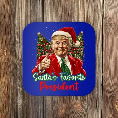 Trump Christmas SantaS Favorite President Funny Santa Cute Gift Coaster