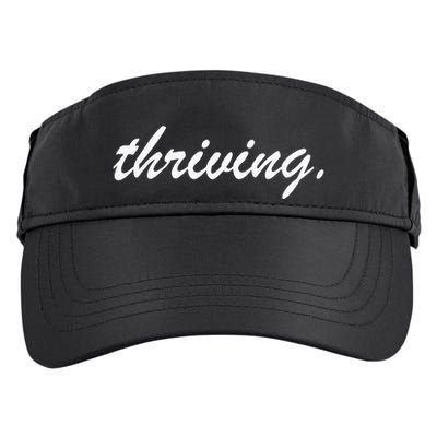Thriving Cursive Script Dark Adult Drive Performance Visor