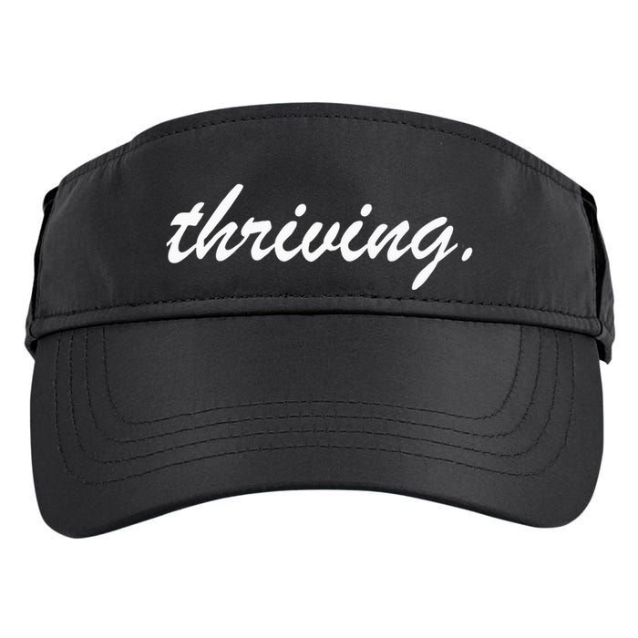 Thriving Cursive Script Dark Adult Drive Performance Visor