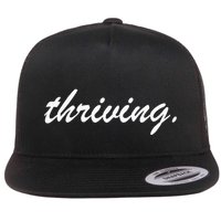 Thriving Cursive Script Dark Flatbill Hat