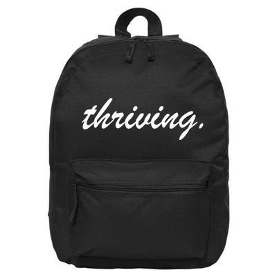 Thriving Cursive Script Dark 16 in Basic Backpack
