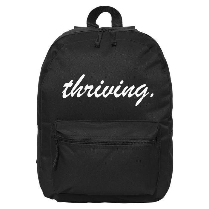 Thriving Cursive Script Dark 16 in Basic Backpack