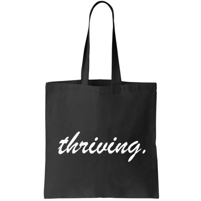 Thriving Cursive Script Dark Bag