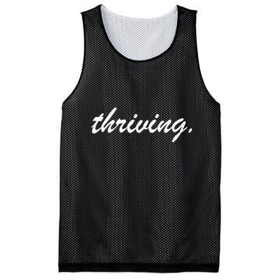 Thriving Cursive Script Dark Mesh Reversible Basketball Jersey Tank