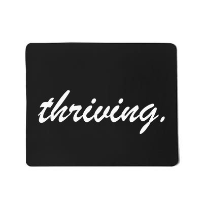 Thriving Cursive Script Dark Mousepad