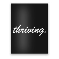 Thriving Cursive Script Dark Poster