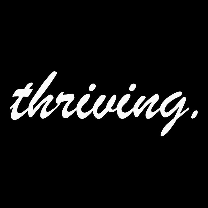 Thriving Cursive Script Dark Premium T-Shirt