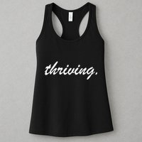 Thriving Cursive Script Dark Womens Tank Top