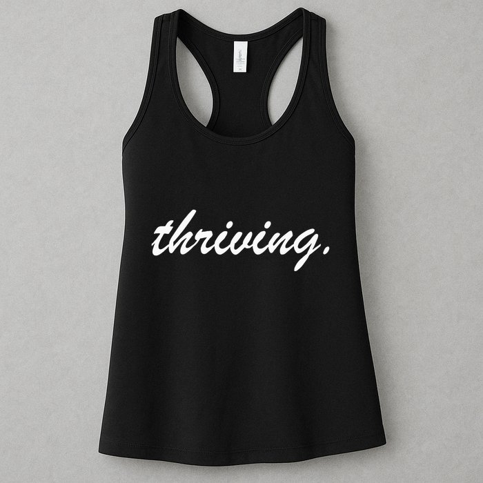 Thriving Cursive Script Dark Womens Tank Top
