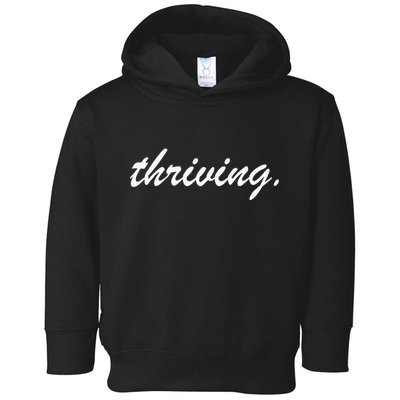 Thriving Cursive Script Dark Toddler Hoodie