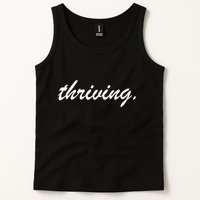 Thriving Cursive Script Dark Tank Top