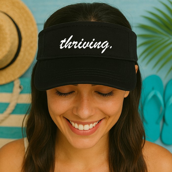 Thriving Cursive Script Dark Visor