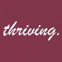 Thriving Cursive Script Dark 16oz Travel Tumbler
