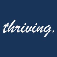 Thriving Cursive Script Dark Infant Baby Jersey Bodysuit