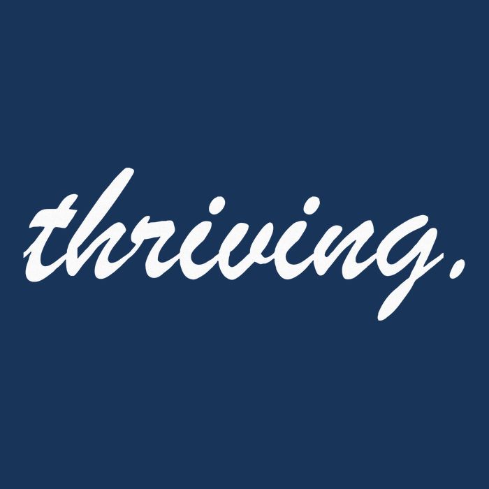 Thriving Cursive Script Dark Infant Baby Jersey Bodysuit