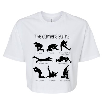 The Camera Sutra Funny Photography Poses Bella+Canvas Jersey Crop Tee