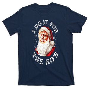 Trump Christmas Santa Claus I Do It For The Hos Cute Xmas T-Shirt