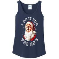 Trump Christmas Santa Claus I Do It For The Hos Cute Xmas Ladies Essential Tank