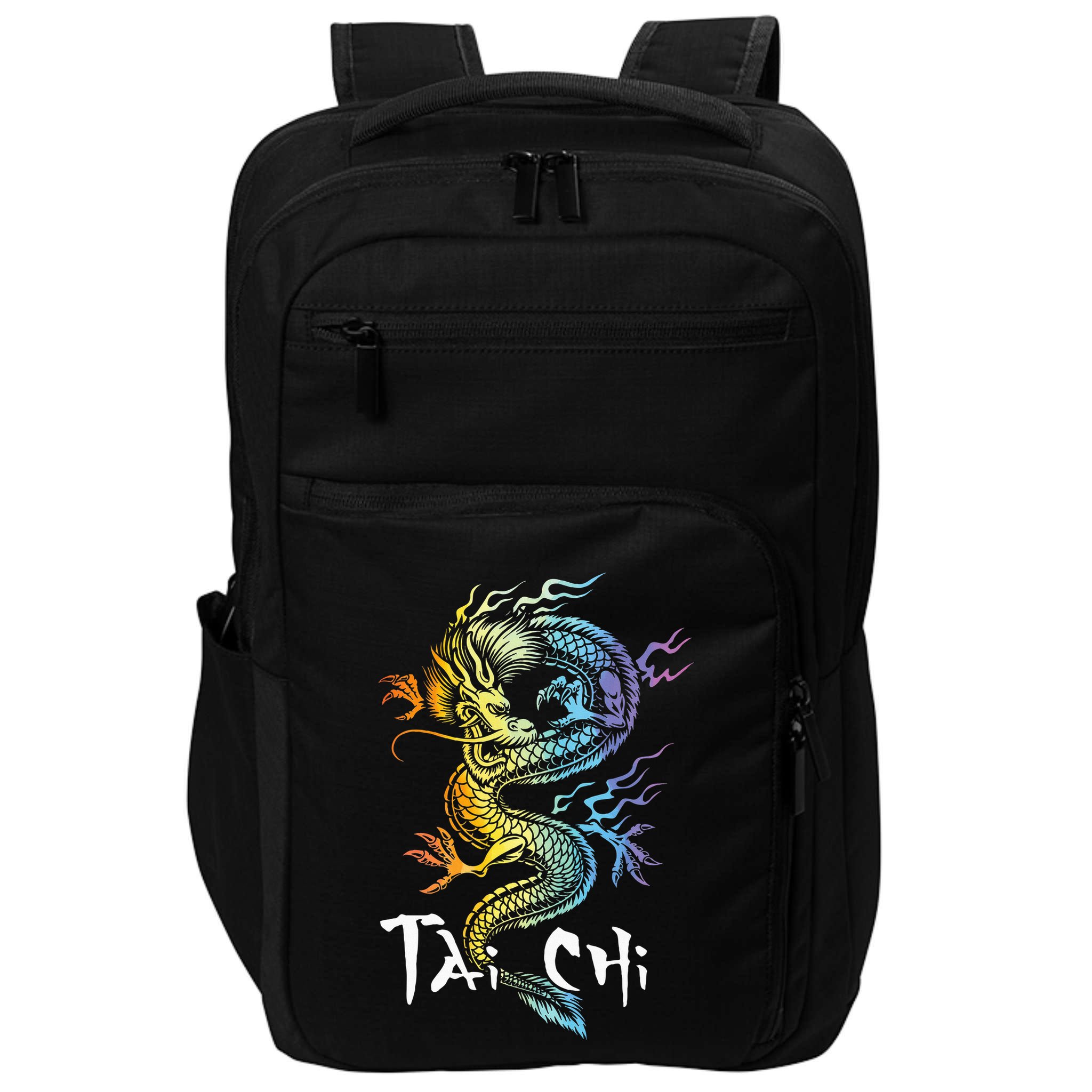 Tai Chi Spiritual Wellness Meditation Qi Gong Instructor Impact Tech Backpack