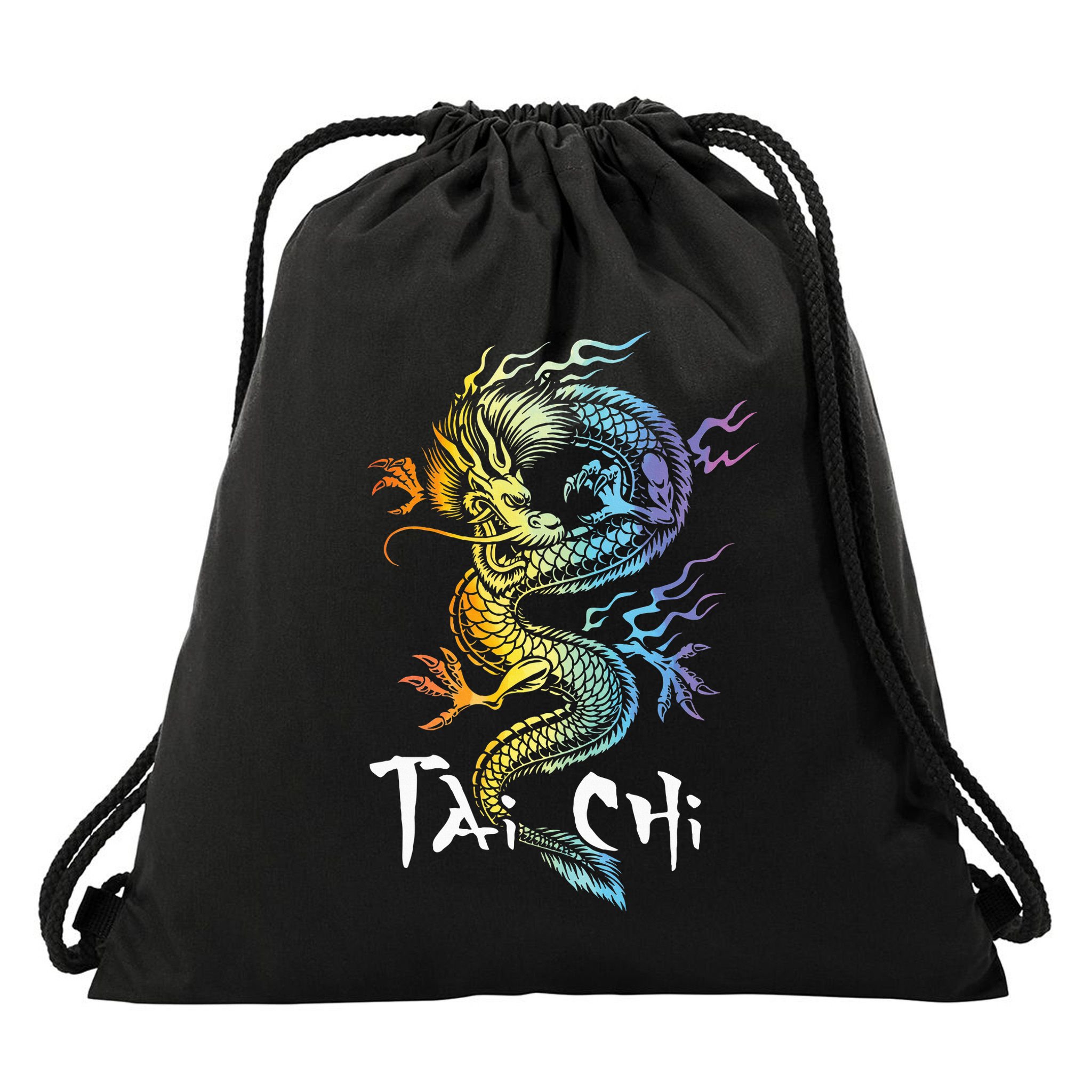 Tai Chi Spiritual Wellness Meditation Qi Gong Instructor Drawstring Bag