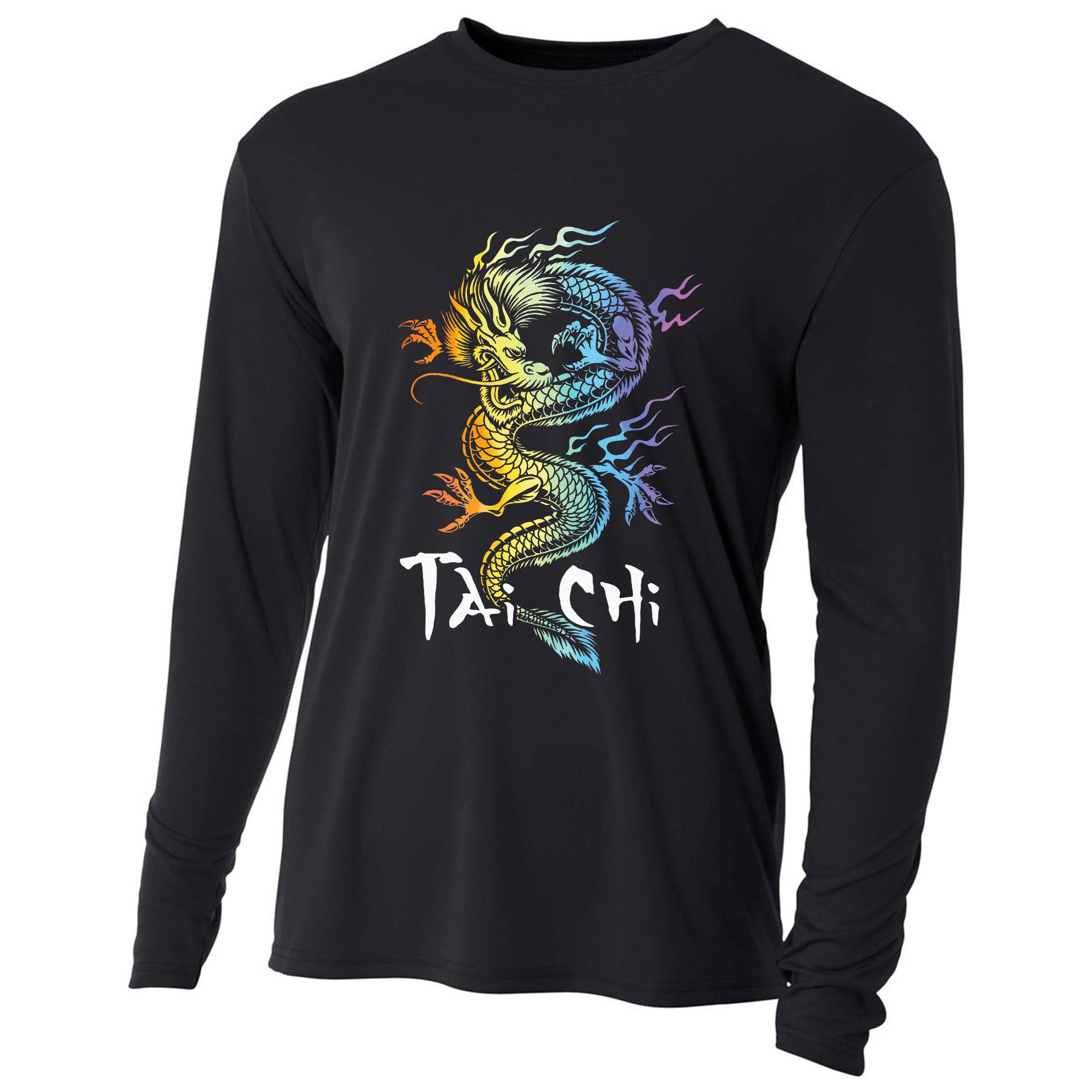 Tai Chi Spiritual Wellness Meditation Qi Gong Instructor Cooling Performance Long Sleeve Crew