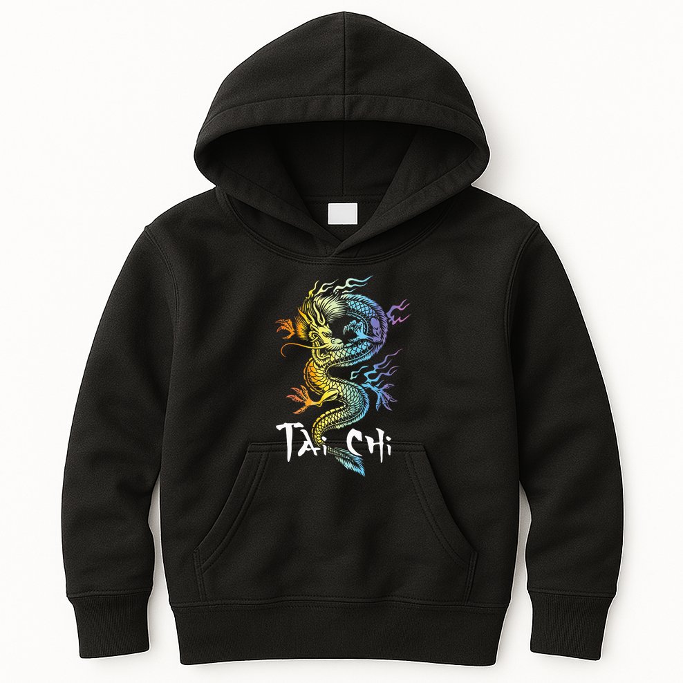 Tai Chi Spiritual Wellness Meditation Qi Gong Instructor Kids Hoodie