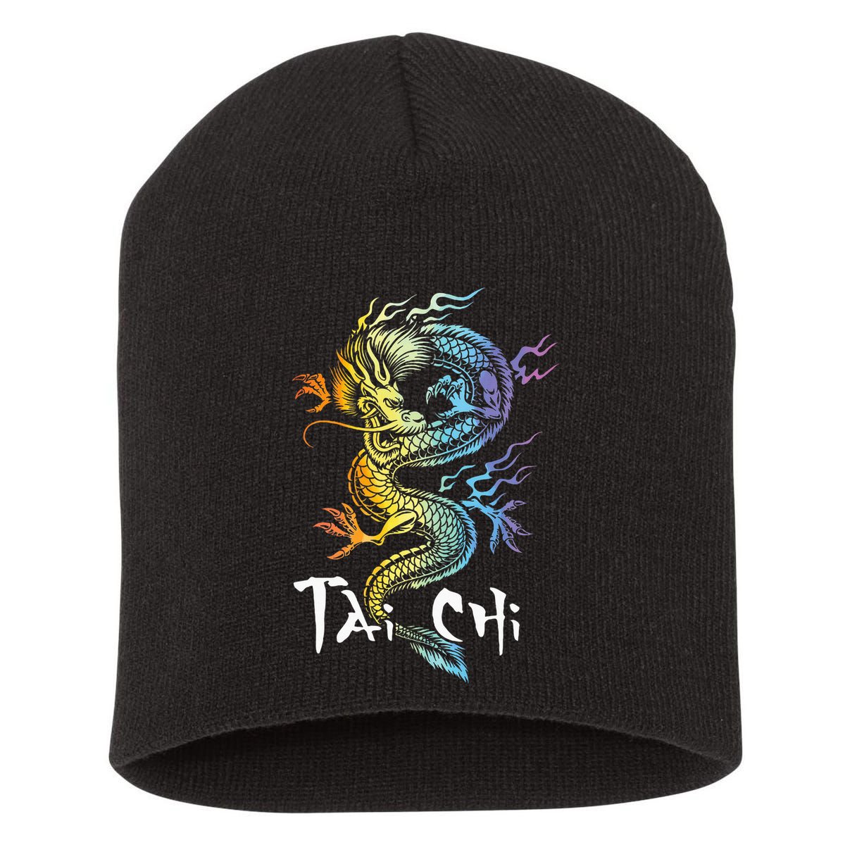Tai Chi Spiritual Wellness Meditation Qi Gong Instructor Short Acrylic Beanie