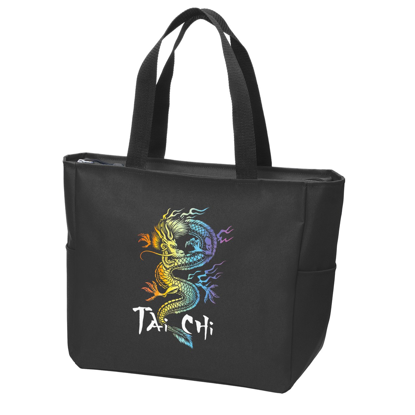 Tai Chi Spiritual Wellness Meditation Qi Gong Instructor Zip Tote Bag