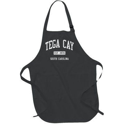 Tega Cay South Carolina Sc Js04 Vintage Athletic Sports Full-Length Apron With Pockets