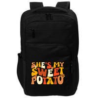 Thanksgiving Couples Sweet Potato I Yam Groovy Flower Impact Tech Backpack