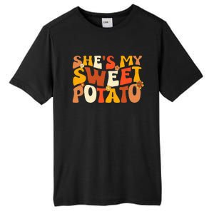 Thanksgiving Couples Sweet Potato I Yam Groovy Flower Tall Fusion ChromaSoft Performance T-Shirt