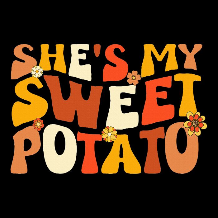 Thanksgiving Couples Sweet Potato I Yam Groovy Flower 16 in Basic Backpack