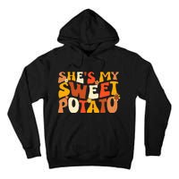 Thanksgiving Couples Sweet Potato I Yam Groovy Flower Tall Hoodie