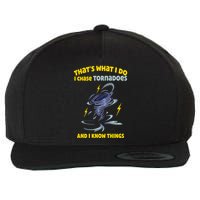 Tornado Chaser Storm Chasing Tornadoes Lover Wool Snapback Cap