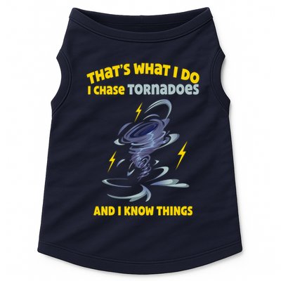 Tornado Chaser Storm Chasing Tornadoes Lover Doggie Tank