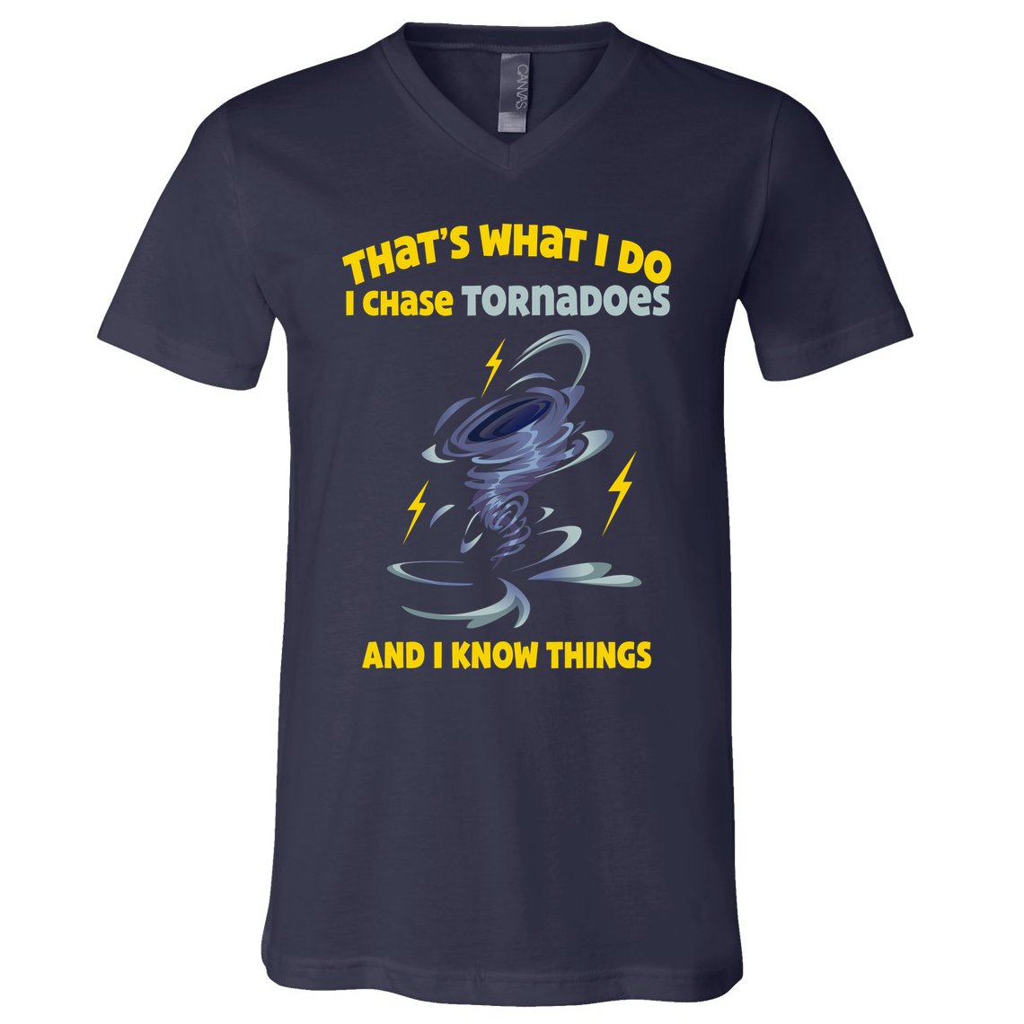 Tornado Chaser Storm Chasing Tornadoes Lover V-Neck T-Shirt