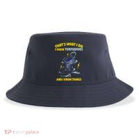 Tornado Chaser Storm Chasing Tornadoes Lover Sustainable Bucket Hat
