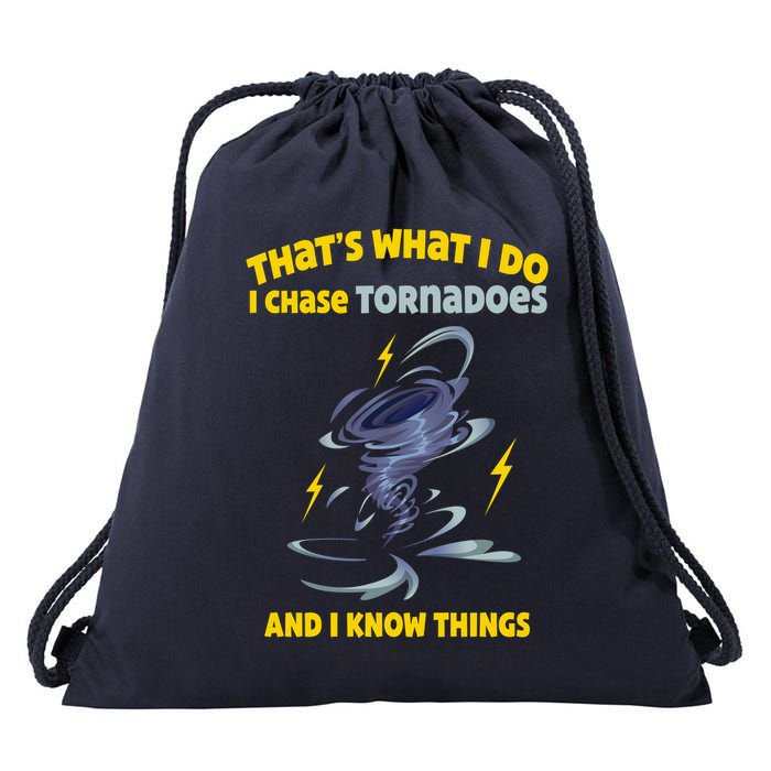 Tornado Chaser Storm Chasing Tornadoes Lover Drawstring Bag