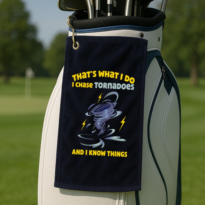 Tornado Chaser Storm Chasing Tornadoes Lover Golf Towel