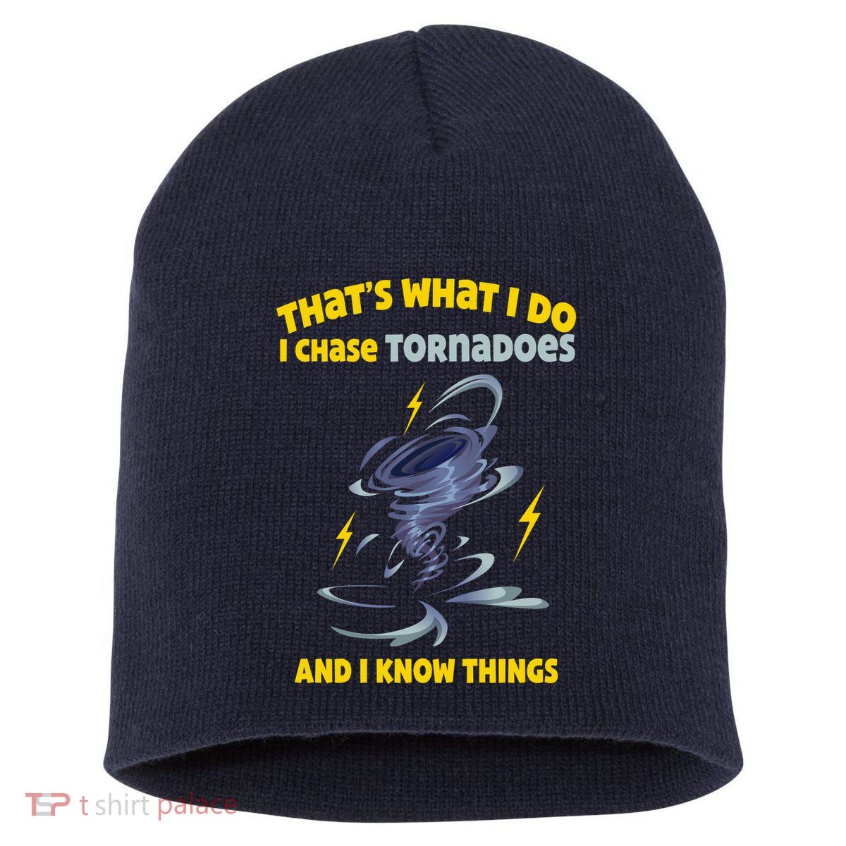 Tornado Chaser Storm Chasing Tornadoes Lover Short Acrylic Beanie