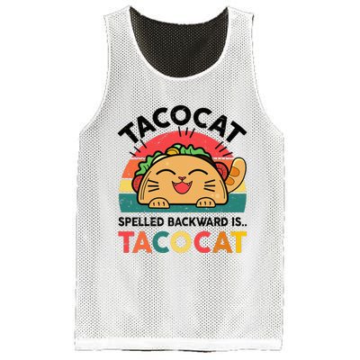 Taco Catshirt Spelled Backward Funny Mexican Cinco De Mayo Mesh Reversible Basketball Jersey Tank