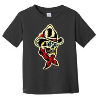 Traditional Cowboy Skull Tattoo Toddler T-Shirt