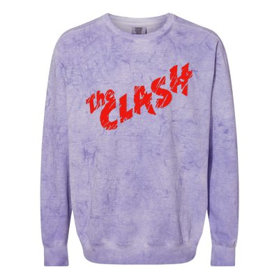 The C.L.A.S.H Scratched Red Logo Colorblast Crewneck Sweatshirt