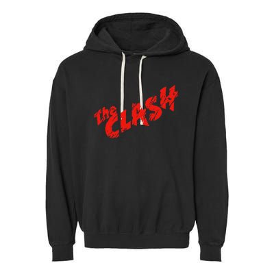 The C.L.A.S.H Scratched Red Logo Garment-Dyed Fleece Hoodie