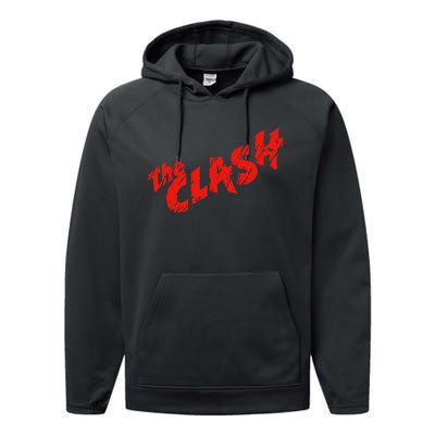 The C.L.A.S.H Scratched Red Logo Performance Fleece Hoodie