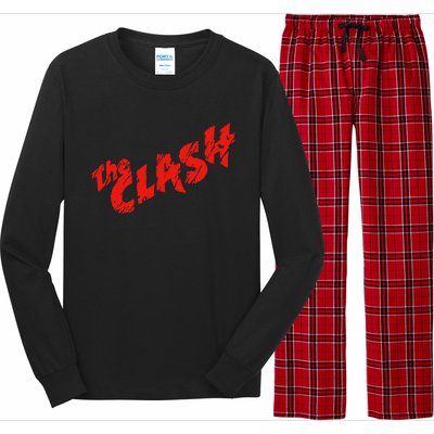 The C.L.A.S.H Scratched Red Logo Long Sleeve Pajama Set