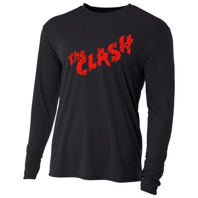 The C.L.A.S.H Scratched Red Logo Cooling Performance Long Sleeve Crew