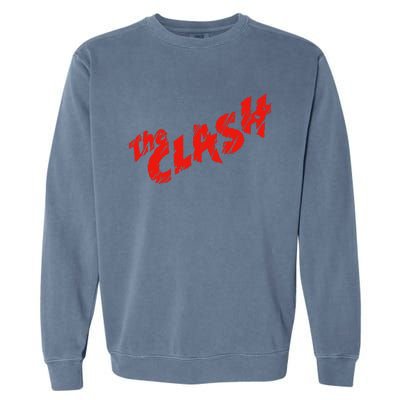 The C.L.A.S.H Scratched Red Logo Garment-Dyed Sweatshirt