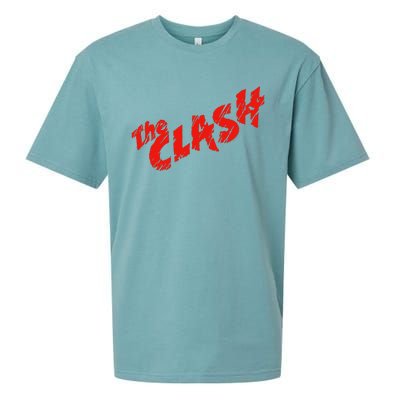 The C.L.A.S.H Scratched Red Logo Sueded Cloud Jersey T-Shirt